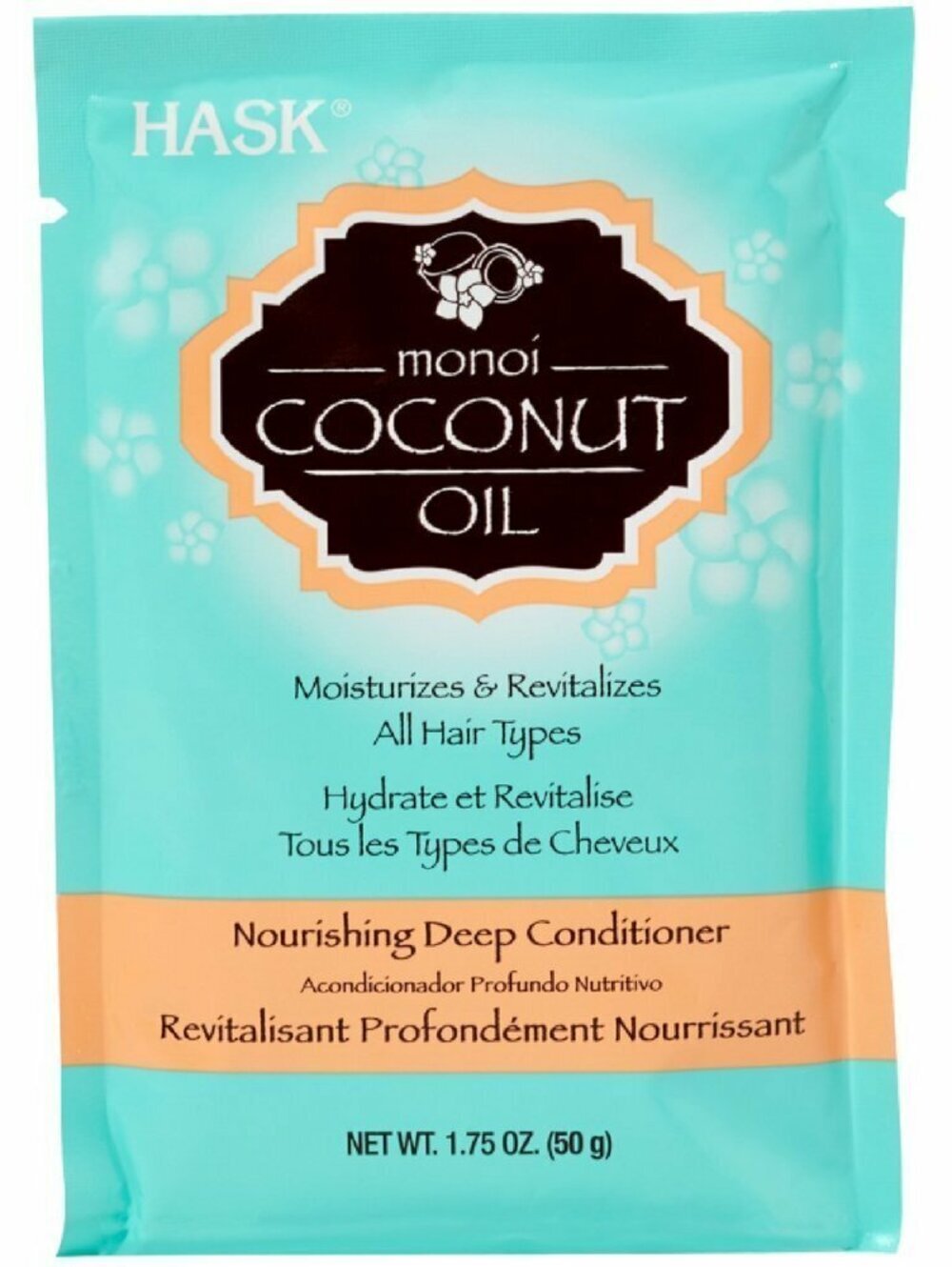 X3 PACK New HASK Nourishing Sulfate-Free Deep Conditioner Monoi Coconut 1.75 oz
